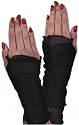 Adult Black Fishnet Fingerless Glovelettes