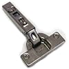 Euro Concealed Cabinet Hinge, Full Overlay, 110 Degree Opening, Nickel