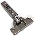 Euro Concealed Cabinet Hinge, Full Overlay, 110 Degree Opening, Nickel
