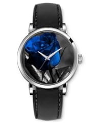 SPRAWL Aanalog Fashion Series Silver Ladies Watches of Genuine Black Leather Strap,Unique Wrist Watch for Women Girls Designed with pink blue