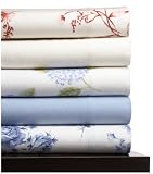 Pinzon 150-Gram Printed Flannel Full Sheet Set, Blue Rose