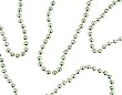 Pack Of 12 Shiny Sage Green Beaded Christmas Garlands 108' x 8mm