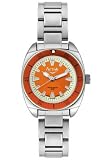 ACTIVA Watches:Women's Elegance Orange Dial Silver Tone