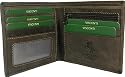 New mens Visconti bi fold hunter brown leather wallet money bag style 707