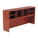 Alera Valencia Series Open Storage Hutch, Laminate, 65w x 15d x 35-1/2h, Medium Cherry (VA296615MC)