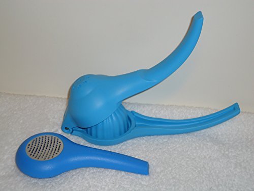 Tupperware Zest N Press Gadget Lemon Lime NEW Salt Water Taffy Blue