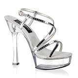 Tease-613, 5 1/2 Sling Back Platform Sandal With Mirrors: Size 9