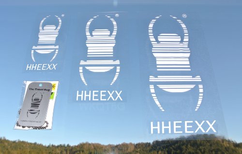 Geocaching Travel Bug® MIDI Haftfolie (ablös-/wiederverwendbar)