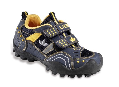 LICO Mario V 360110, Jungen Klassische Halbschuhe, blau, (marine-grau-gelb )