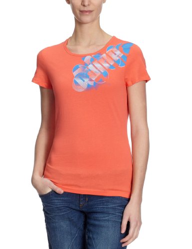 PUMA Damen T-Shirt Advanced I, hot coral-palace blue, M, 819178 10 Preisvergleich