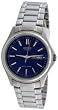 Casio Men's Core MTP1239D-2A Silver Stainless-Steel Quartz Watch with Blue Dial