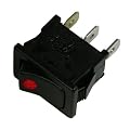 Lamptron Kippschalter eckig - red LED