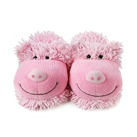 Fuzzy Friends Slippers - Pig