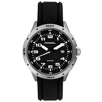 Fossil Watches Sale - Fossil Men's Black Rubber Watch #AM4239