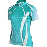 Descente 2008 Women's Spirit Short Sleeve Cycling Jersey - Azure - 13174az