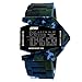 Military Cool Colorful Light Digital Sport Water-proof Stealth fighter Style Wrist Watches -B (Blue)