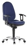 Ergonomie Bürostuhl SYNCHRO PRO 4 AL.M Stoff blau