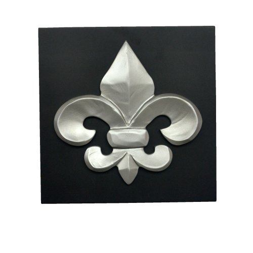 s`home elt8073 ROYAL 3D Relief Bild mit Tiefe, 30 x 30 cm, silber