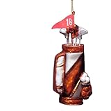 Kurt Adler 5" Glass Golf Bag Ornament
