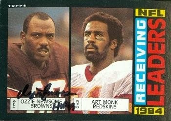 Ozzie Newsome Autographed/Hand Signed Football Card (Cleveland Browns) 1985 Topps #193