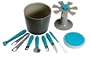 Arta Brio Bucket and 7-Piece Tool Set, Sea / Stainless Steel