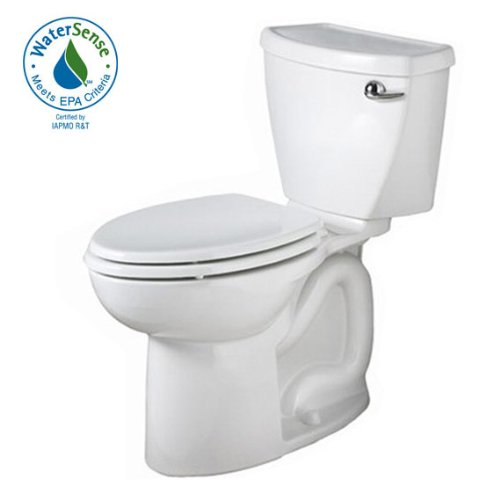 American Standard 2835.813.020 Cadet 3 Flowise Right Height Elongated Two Piece Toilet with Right Hand Trip Lever, White