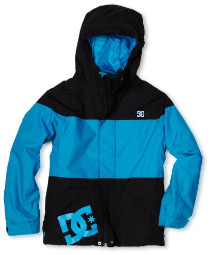DC Shoes Arno K12 Childrens Insulated Snowboard Jacket - L, Black (Black Blue Jewel) DC Shoes Arno K12 Childrens Insulated Snowboard Jacket - L, Black (Black Blue Jewel)