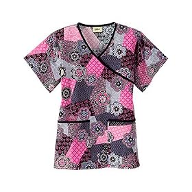 Tafford Nursing Scrubs Leading Lady Crossover Scrub Top