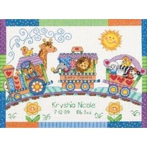 Dimensions(R) 12 Inch x9 Inch Counted Cross Stitch - Baby Express Birth Record