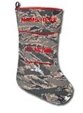 Camosock-Personalized custom embroidered US Air Force digicam military christmas stocking