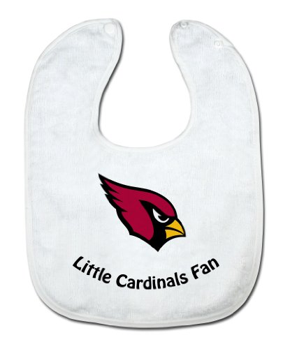 NFL Arizona Cardinals White Snap Bib with Team Logo