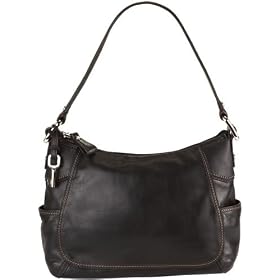 Click here to buy Fossil Handbag - Claudia Rain Top Zip (Color: Black) by Fossil.