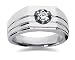 0.25 CTW Men's Diamond Ring in Platinum