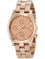 Marc by Marc Jacobs Womens MBM3074 Henry Classic Chronograph Rose Gold Watch