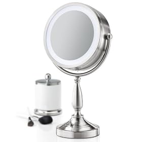 10X 1X Fluorescent Mirror by Brookstone
