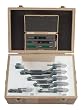 Mitutoyo 103-933, 0 - 6" X .0001" Outside Micrometer Set, with Standards, (Low cost, No rat. or lock)