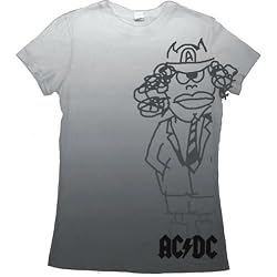 Junior Women's AC/DC "Angus Cartoon" T-Shirt