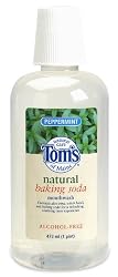 Tom's of Maine  Baking Soda Mouthwash, Natural, Peppermint, 1 pt (473 ml) (Pack of 4)
