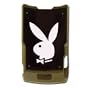 Licensed Black Playboy Snap-On for V3 with White Bunny on the Back and Playboy Logo on the Front