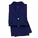 Savile Row Mens Navy Blue Poplin Pyjamas