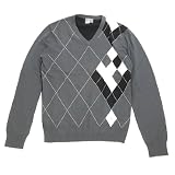 J.Lindeberg Wesley Cotton Argyle Mens Sweater