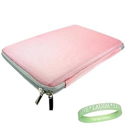 AMAZON KINDLE 2 Pink Hard BRIEF Carrying POUCH CASE Cover Sleeve + Vangoddy ?, Live*Laugh*Love wrist band!!!
