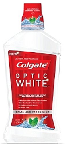 Colgate Optic White Mouthwash, Sparkling Fresh Mint 16 oz