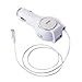 TECH Vehicle USB Car Charger Built in Retractable Lightning Cable for iPhone 6 Plus iPad iPod Android Phone