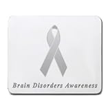 Brain Disorders Awareness Ribbon Mouse Pad