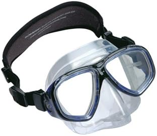 Oceanic Ion 2 Purge Low Volume Scuba Diving Mask w/ Easy to Clear Purge Valve & Neoprene Strap, Clear