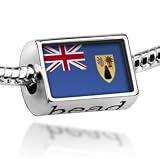 415lR0VU53L. SL160  Bead Turks and Caicos Islands Flag European Beads Fits Pandora Bracelet. Handmade in Germany