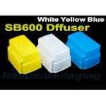 Janco Omni-Bounce 3 Color White Blue Yellow Diffuser For Nikon SB-600 & Olympus FL-36 Flash