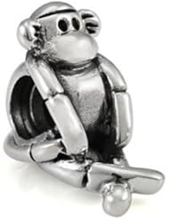 Ohm Sterling Silver Sock Monkey Bead Charm