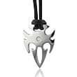 Men's Stainless Steel Diamond Pendant Necklace (GH, SI, 0.05 carat)